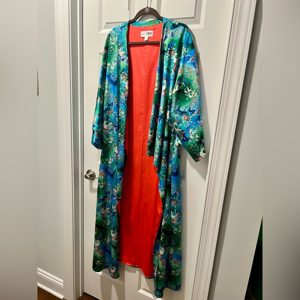 EUC Misa Hylton for INC International Concepts for Macy’s - Easy Kimono, Sz L
